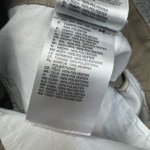 Adidas Shorts Mens Size 34 Beige Khaki Golf Flat Front Performance Climalite - Picture 4 of 7